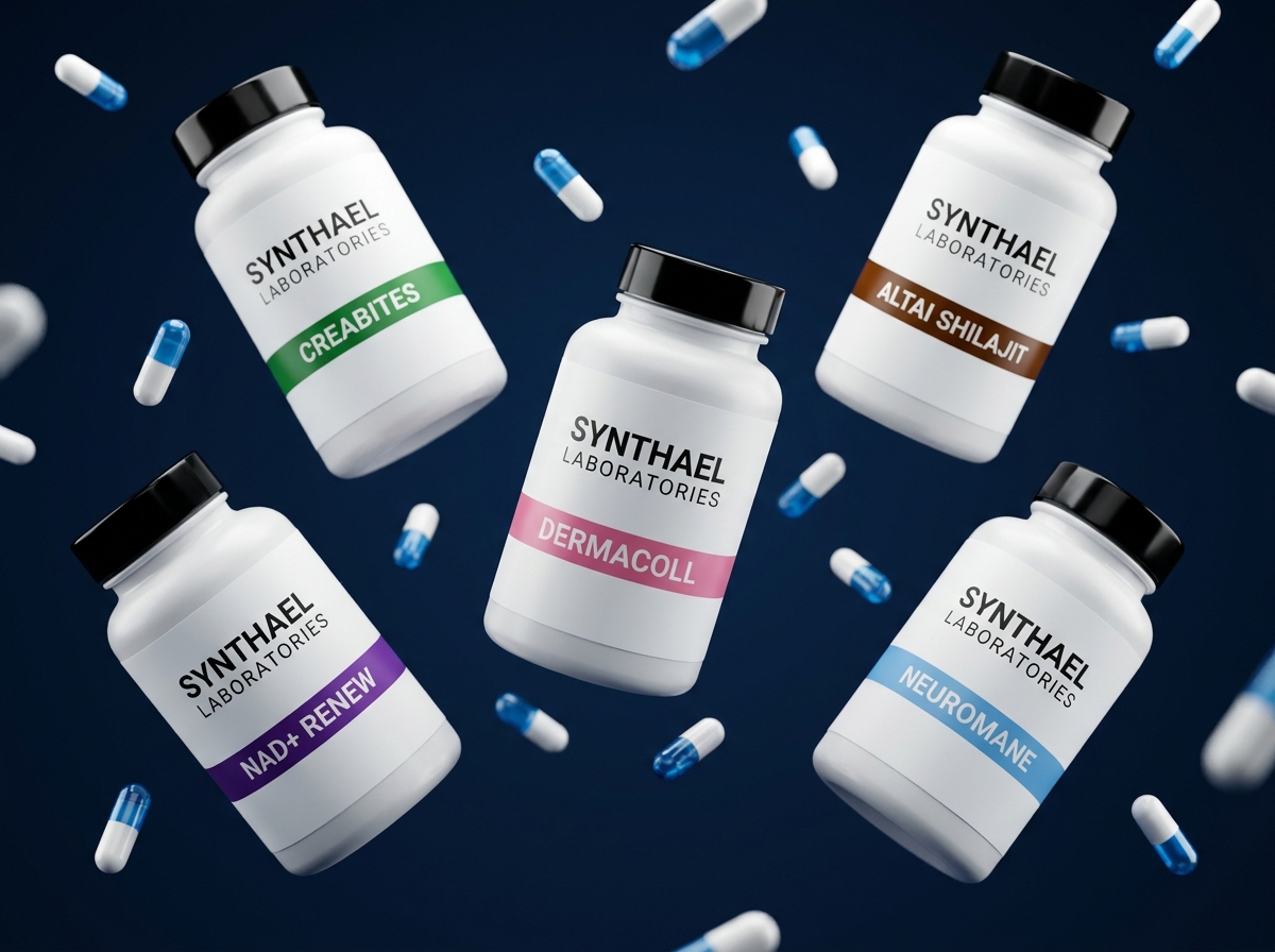Botes de suplementos Synthael Laboratories